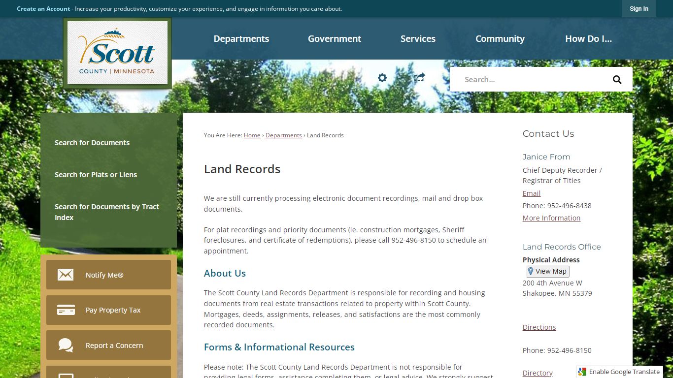 Land Records | Scott County, MN